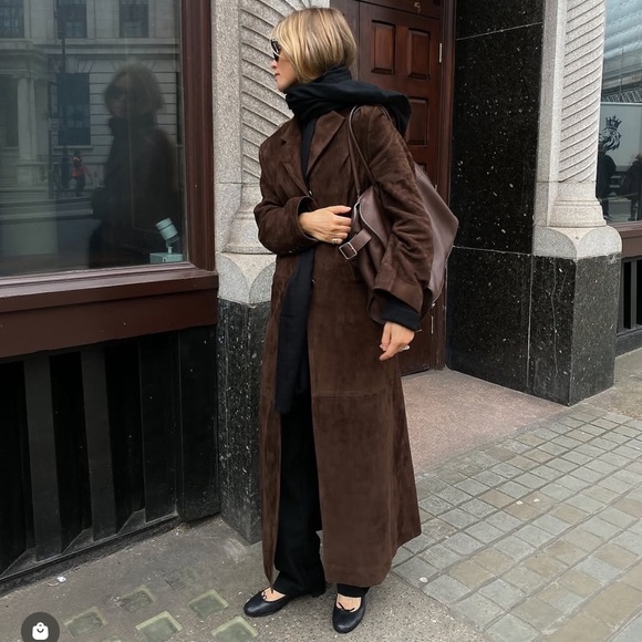 ZARA LEATHER BALLET FLATS - Picture 6 of 10